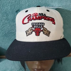 New IOP Vintage Chicago Bulls 91-98 NBA Champions Champs Snapback Cap